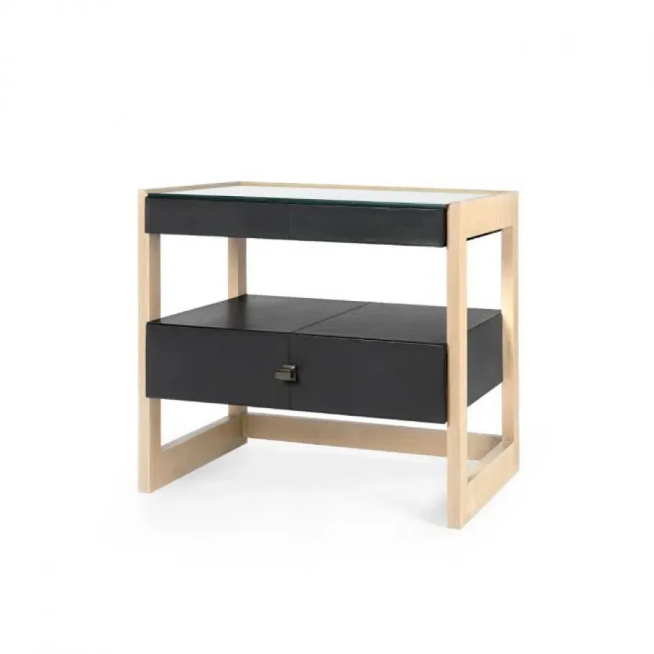 Elton 1-Drawer Side Table Black