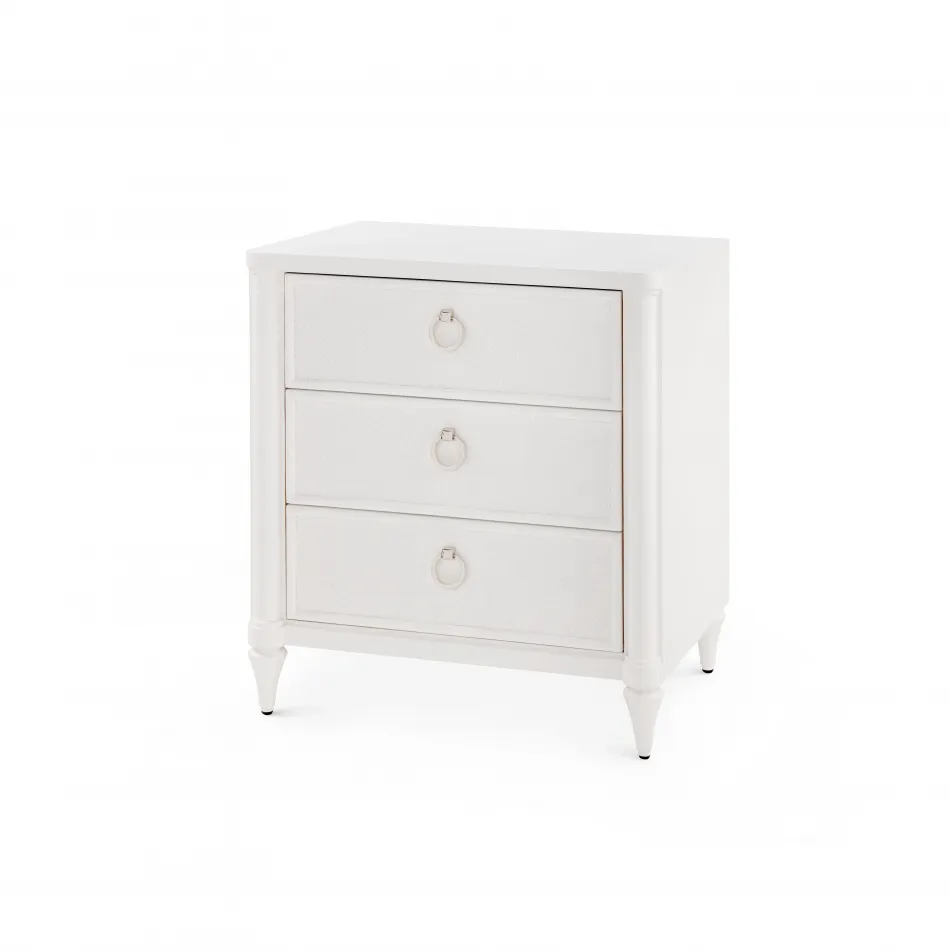 Fairfax 3-Drawer Side Table Vanilla