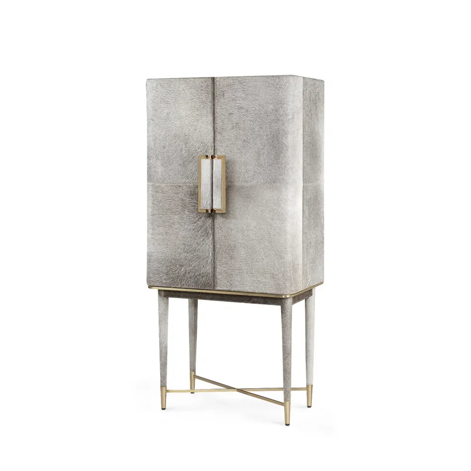 Florian Tall Bar Cabinet Gray