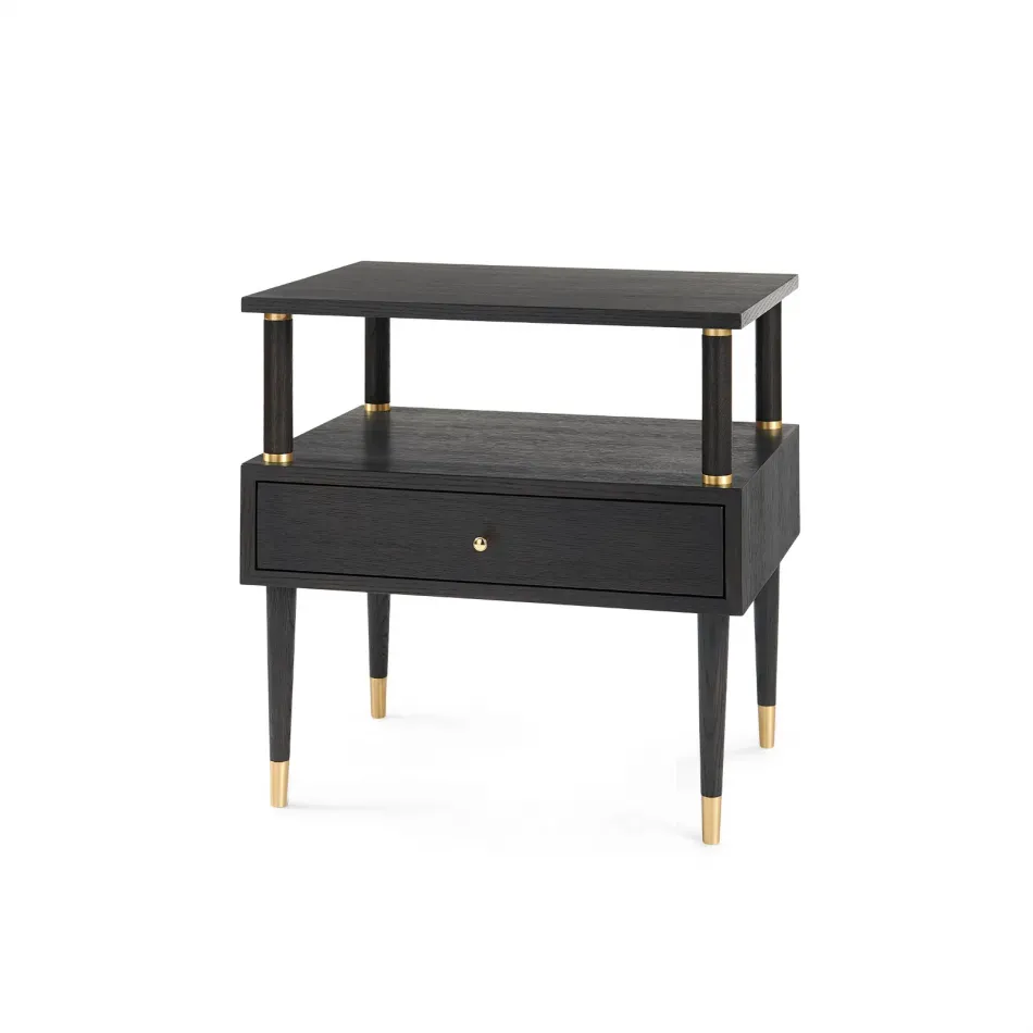 Gabriel 1-Drawer Side Table Espresso
