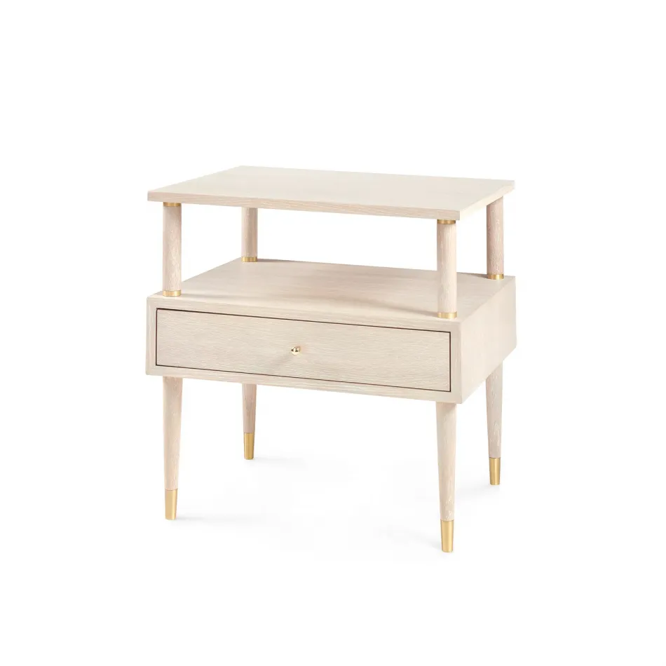 Villa House Gabriel 1-Drawer Side Table Sand Gracious Style