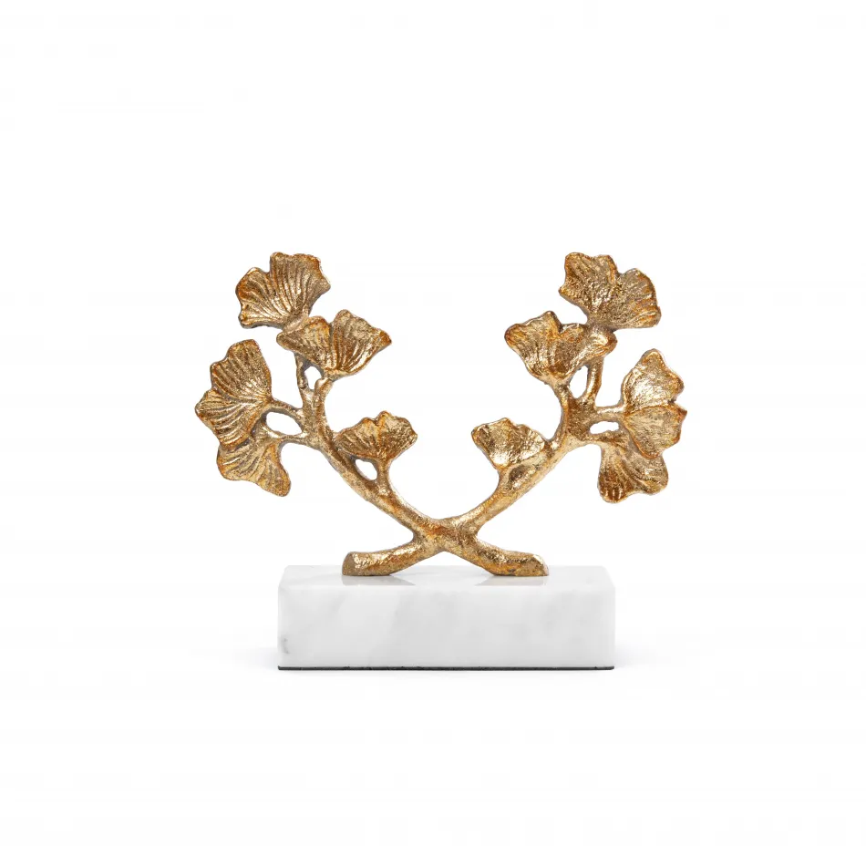 Ginko Statue Gold Leaf
