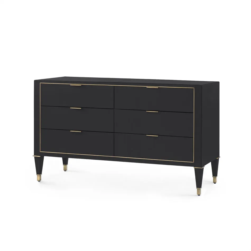 Hunter Extra Large 6-Drawer Black