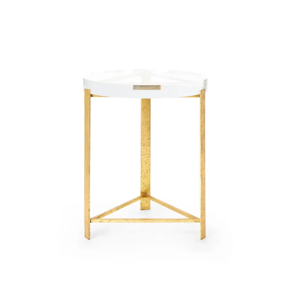 Harrison Side Table Gold Leaf