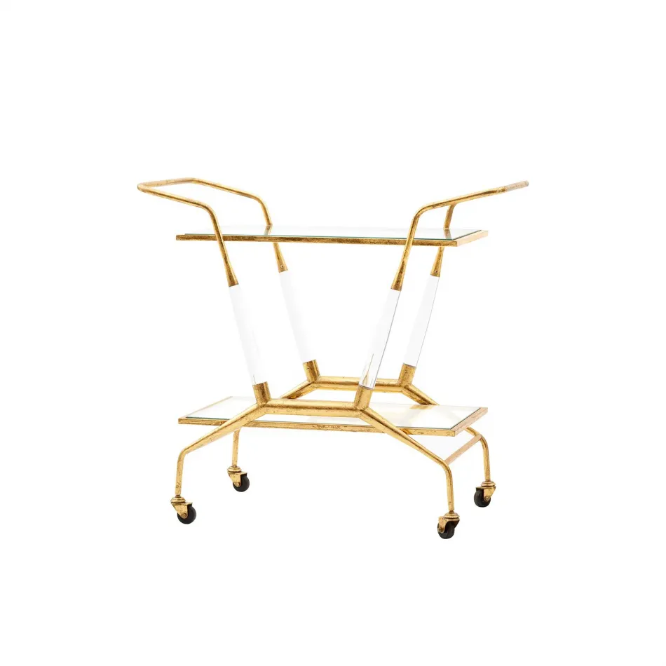 Jepson Bar Cart Gold Leaf