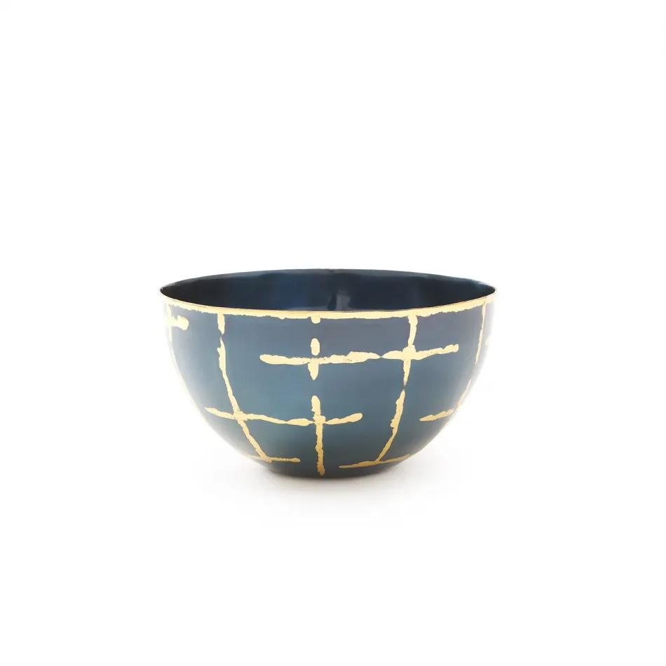 Loom Small Bowl Anthracite and Brass