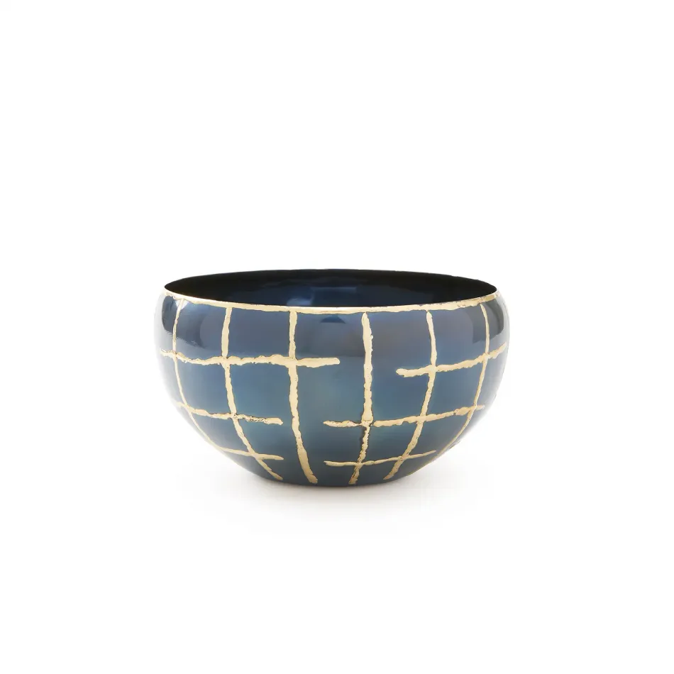 Loom Medium Bowl Anthracite and Brass