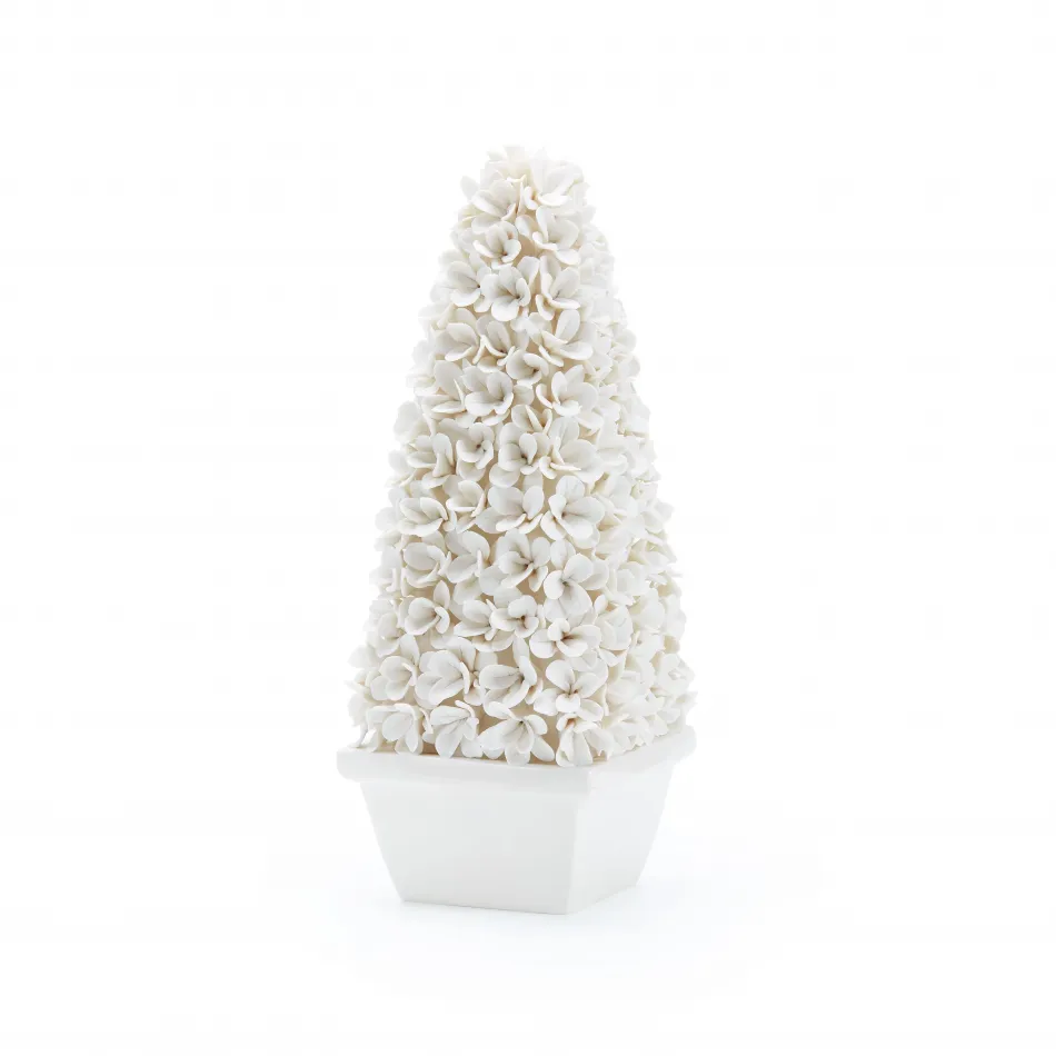 Mayfair Tall Boxwood Topiary Blanc de Chine