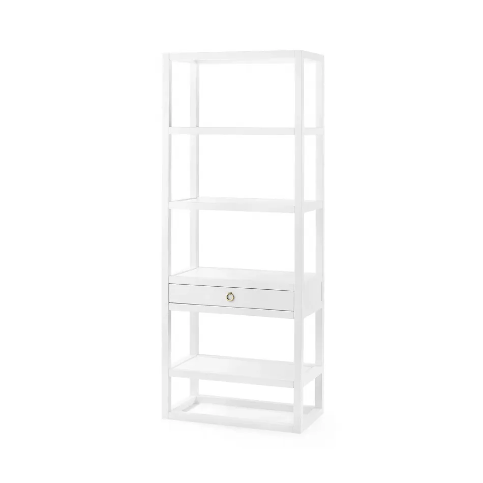 Newport Etagere White Pearl
