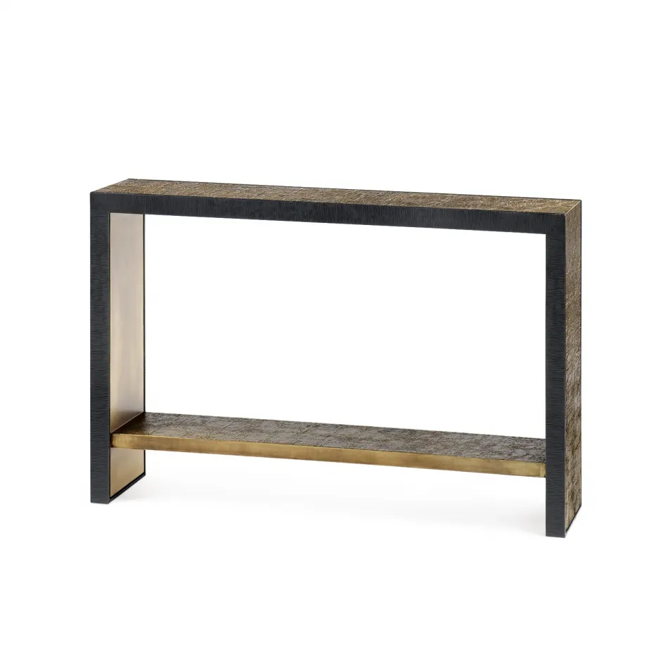 Odeon Console Antique Brass and Dark Bronze