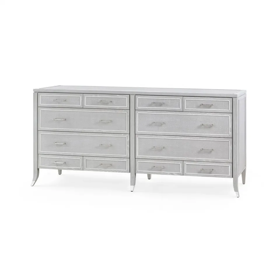 Paulina 12-Drawer Soft Gray