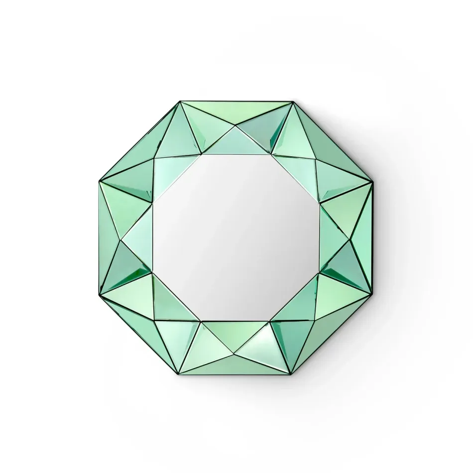 Phoenix Peridot Green Octagonal Mirror