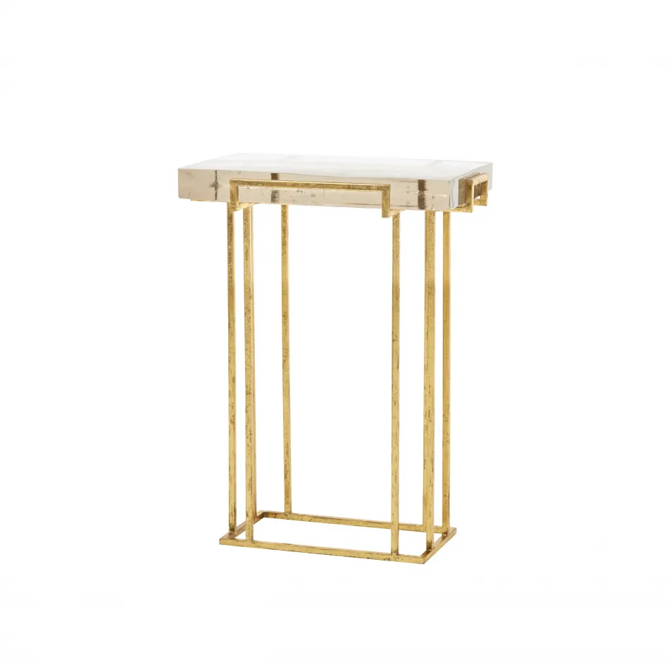Prism Side Table Gold Leaf