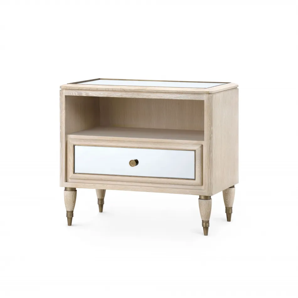 Sofia 1-Drawer Side Table Sand