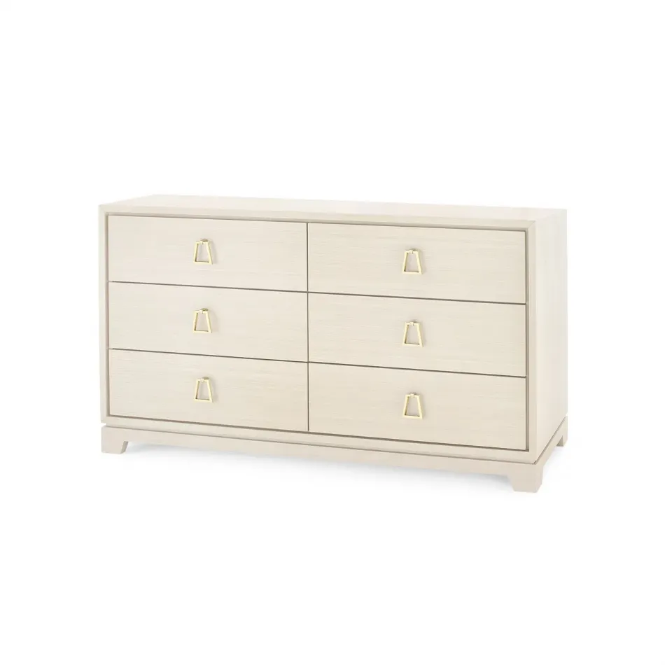 Stanford Extra Large 6-Drawer Blanched Oak