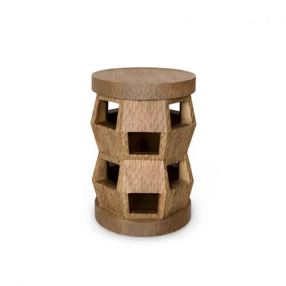 Zanzibar Stool/Side Table Desert Brown