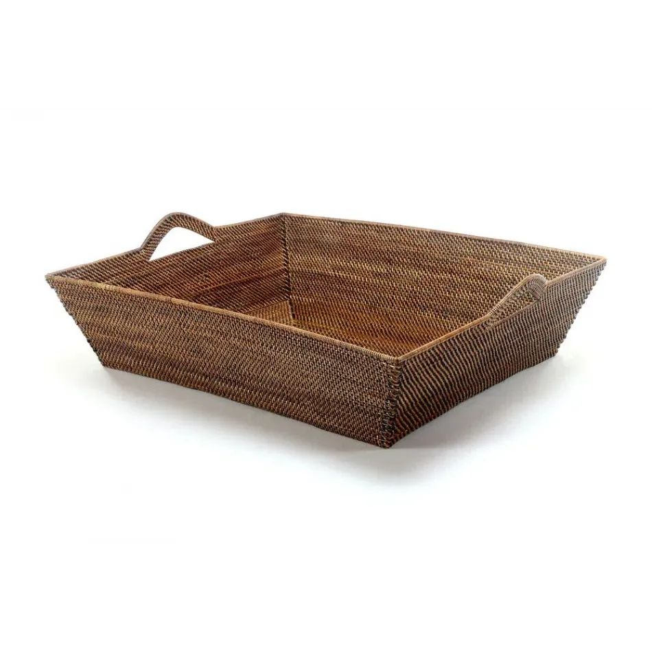 Rectangular Tote Tray with Handles, Medium, Tote 25.5"L x 21.5"W x 6.5"H