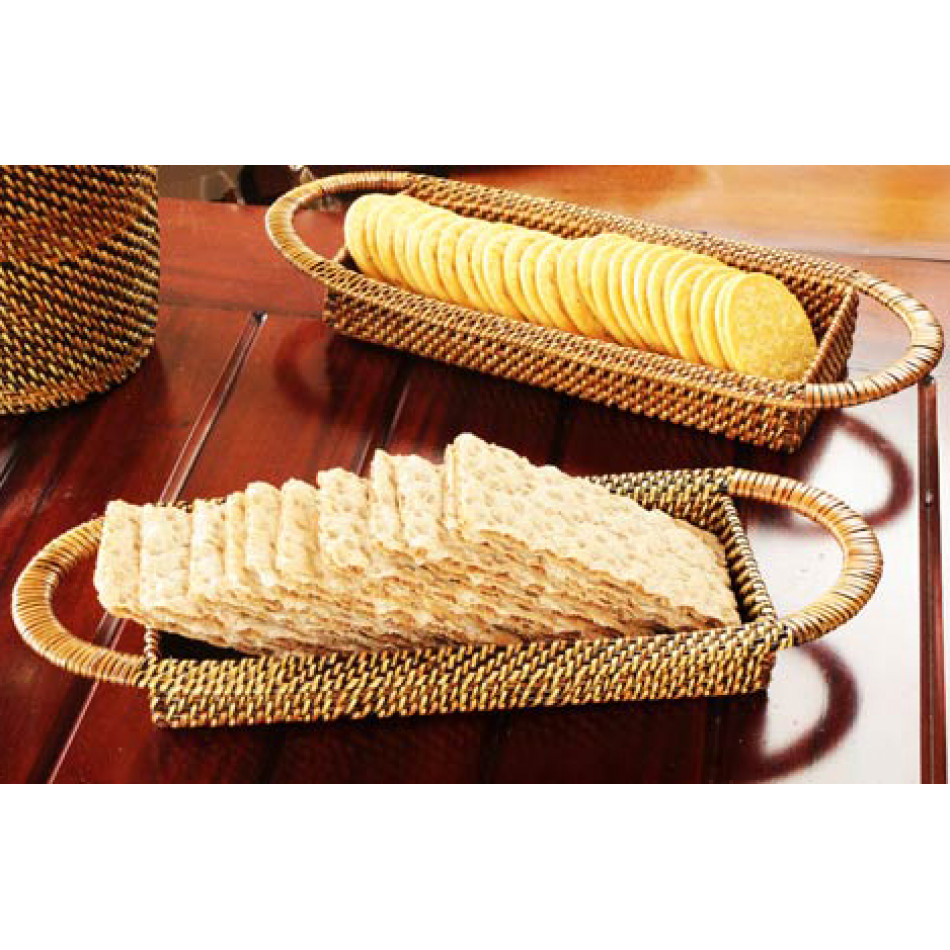 Rectangular Cracker Basket L 13.5 x W 5.0 x H 1.5 Set of Two