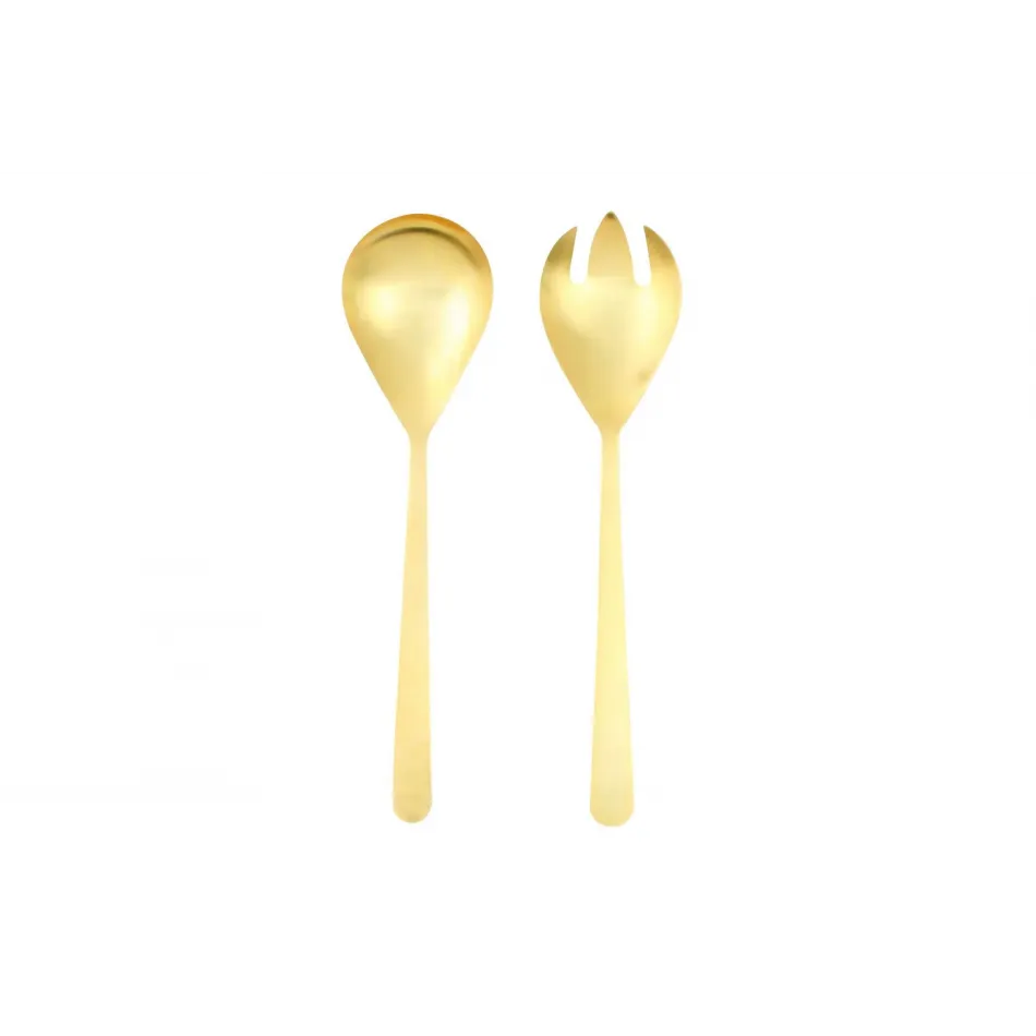 Oslo Matte Gold 2-Pc Salad Server Set