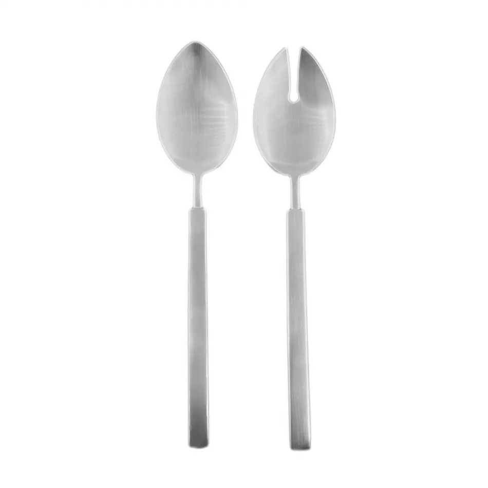 Hvar Stainless Steel 2-Pc Salad Plate Server