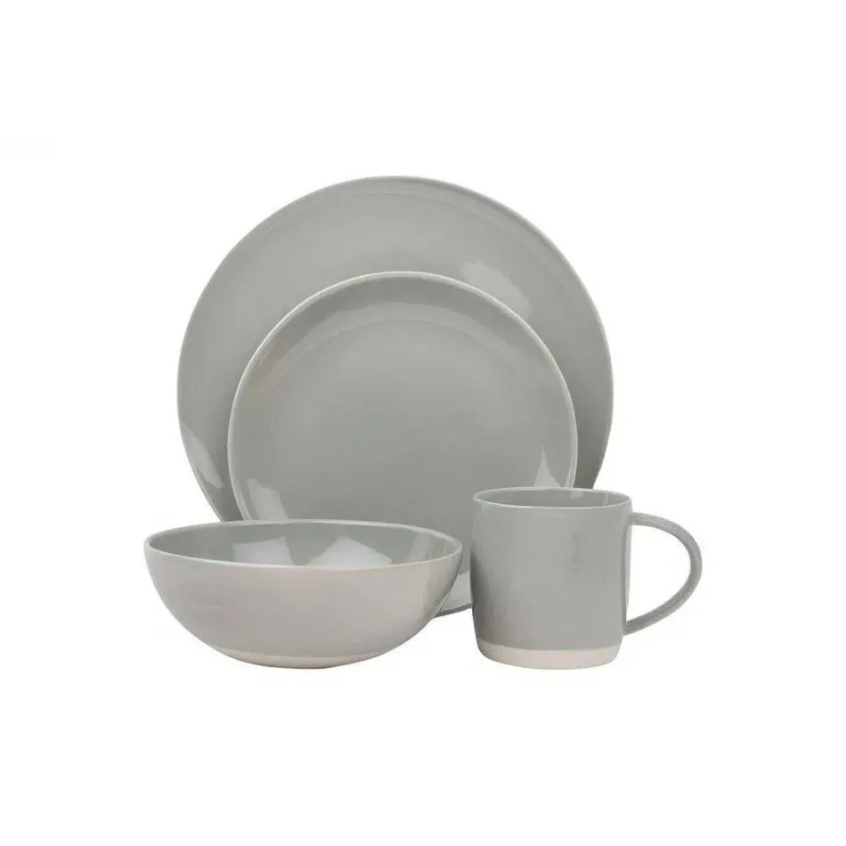 Shell Bisque Grey 4-Pc Place Setting