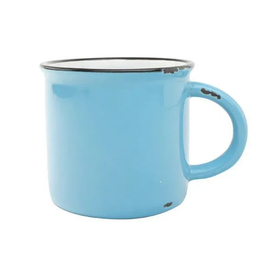 Tinware Set of 4 Mugs Teal