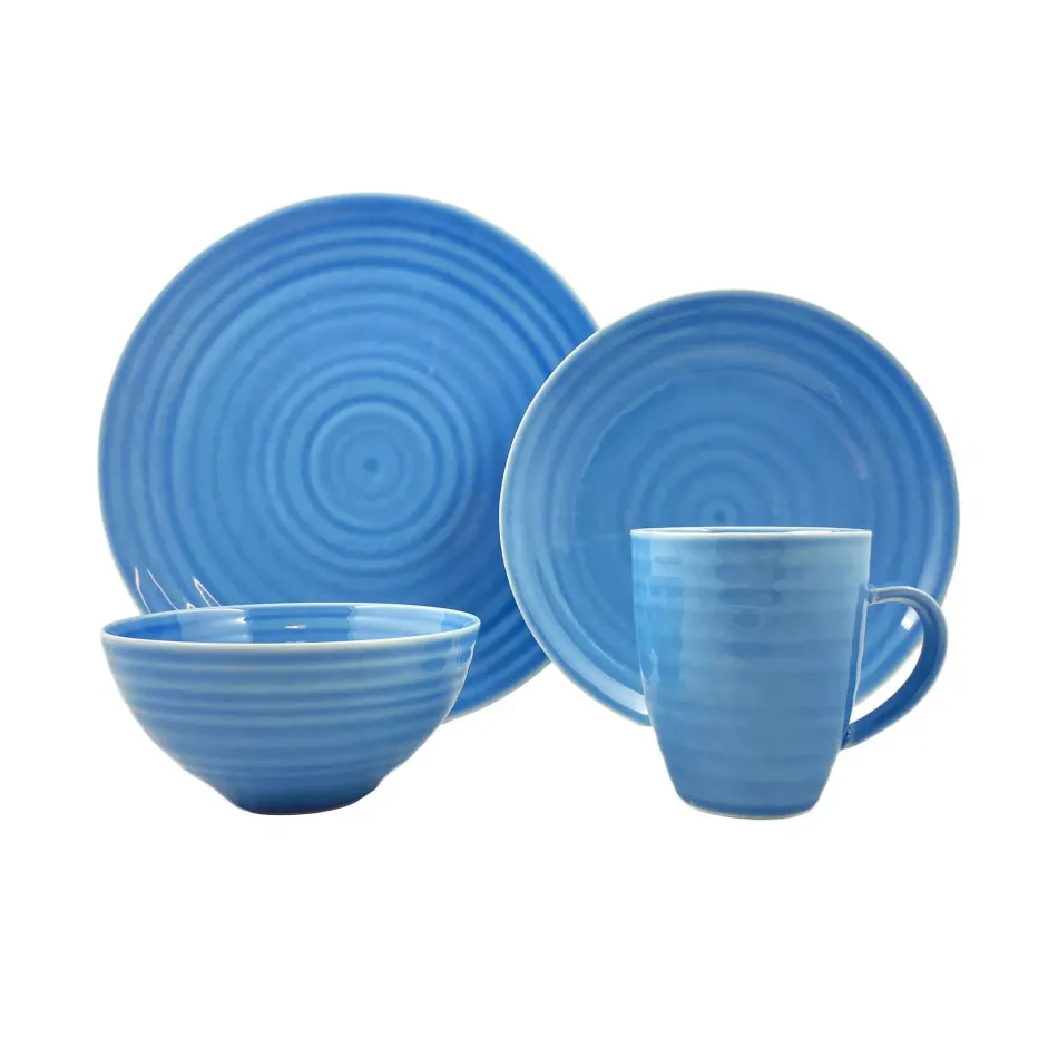 Daniel Smith Blue 4-Pc Place Setting