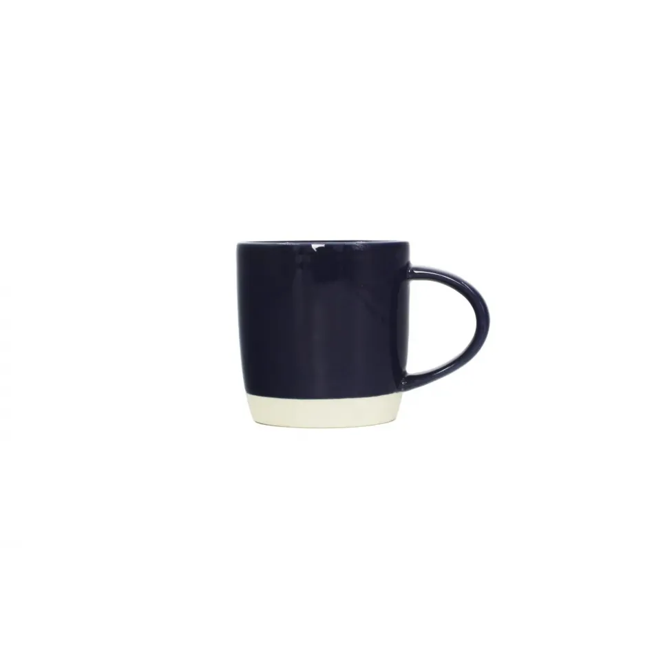 Shell Bisque Indigo Set of 4 Mugs