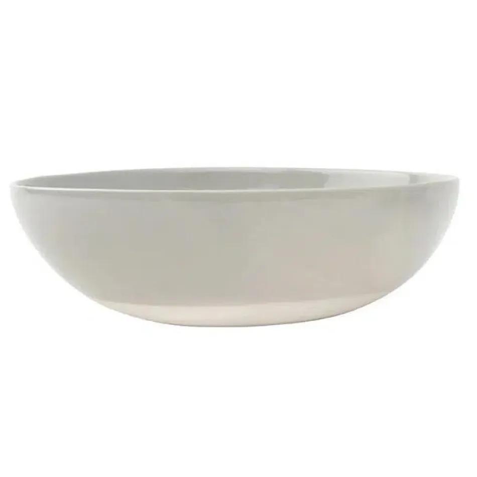 Shell Bisque Grey Round Serving Bowl