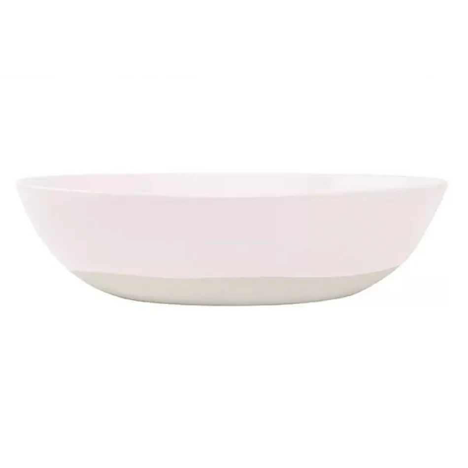 Shell Bisque Soft Pink Round Serving Bowl