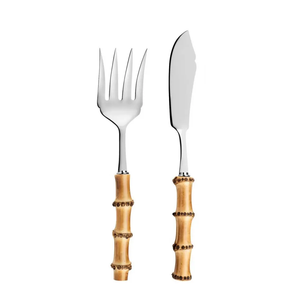 Bamboo Fish Serving Set