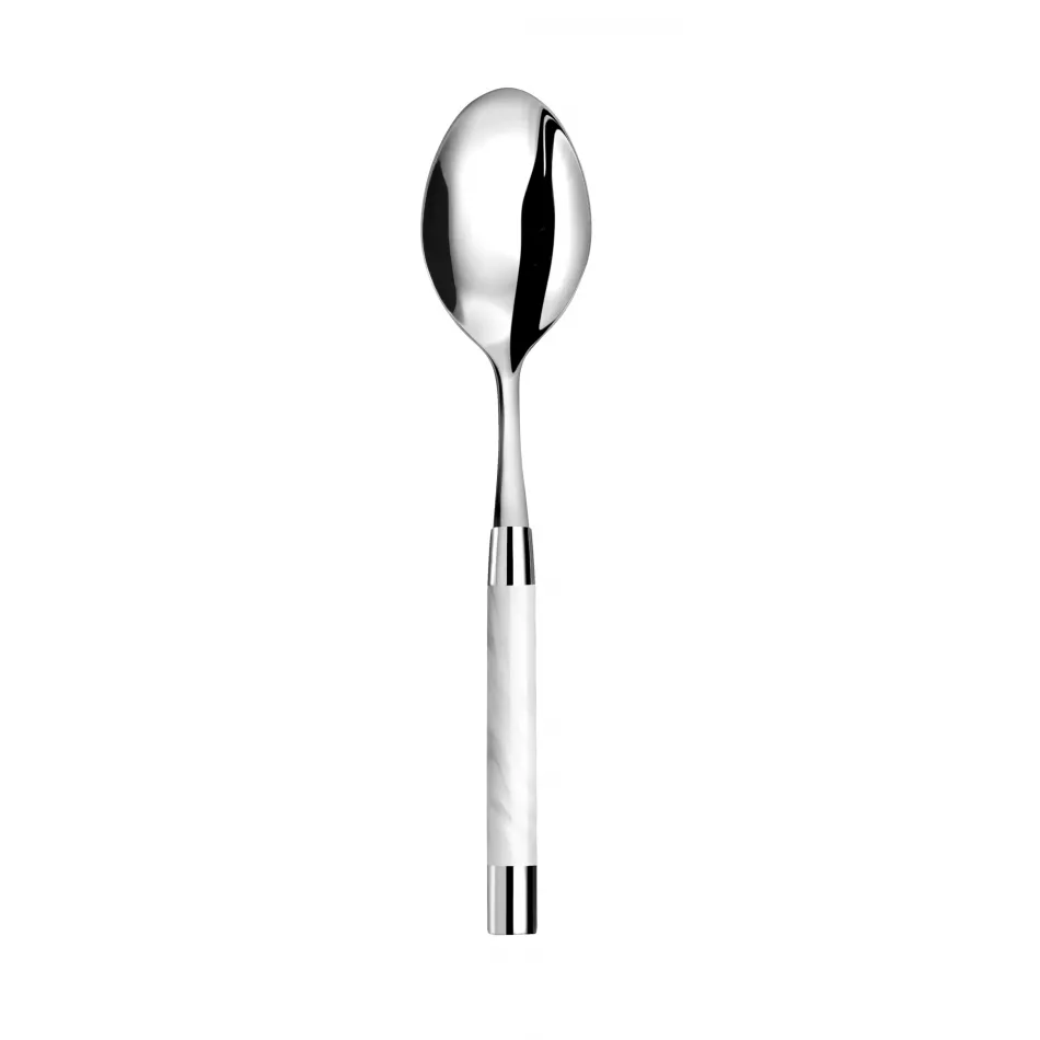 Cont White Serving Spoon