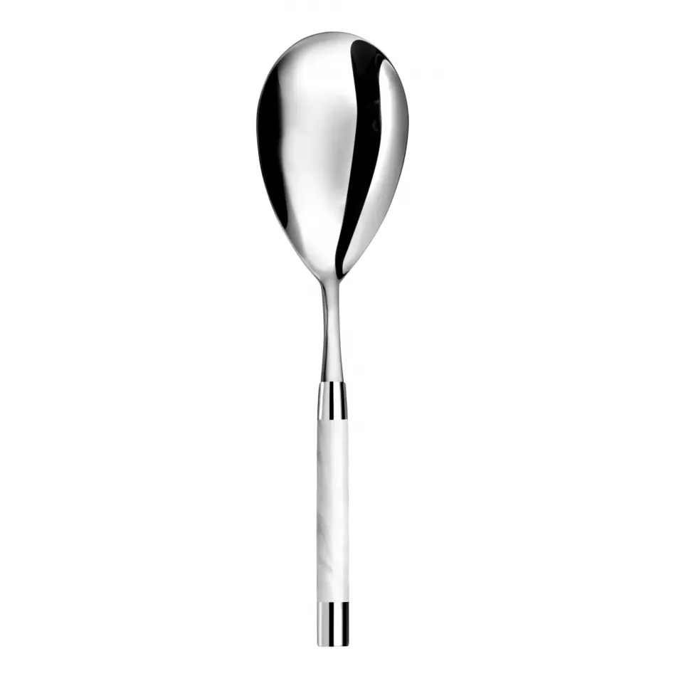 Cont White Serving Spoon Large