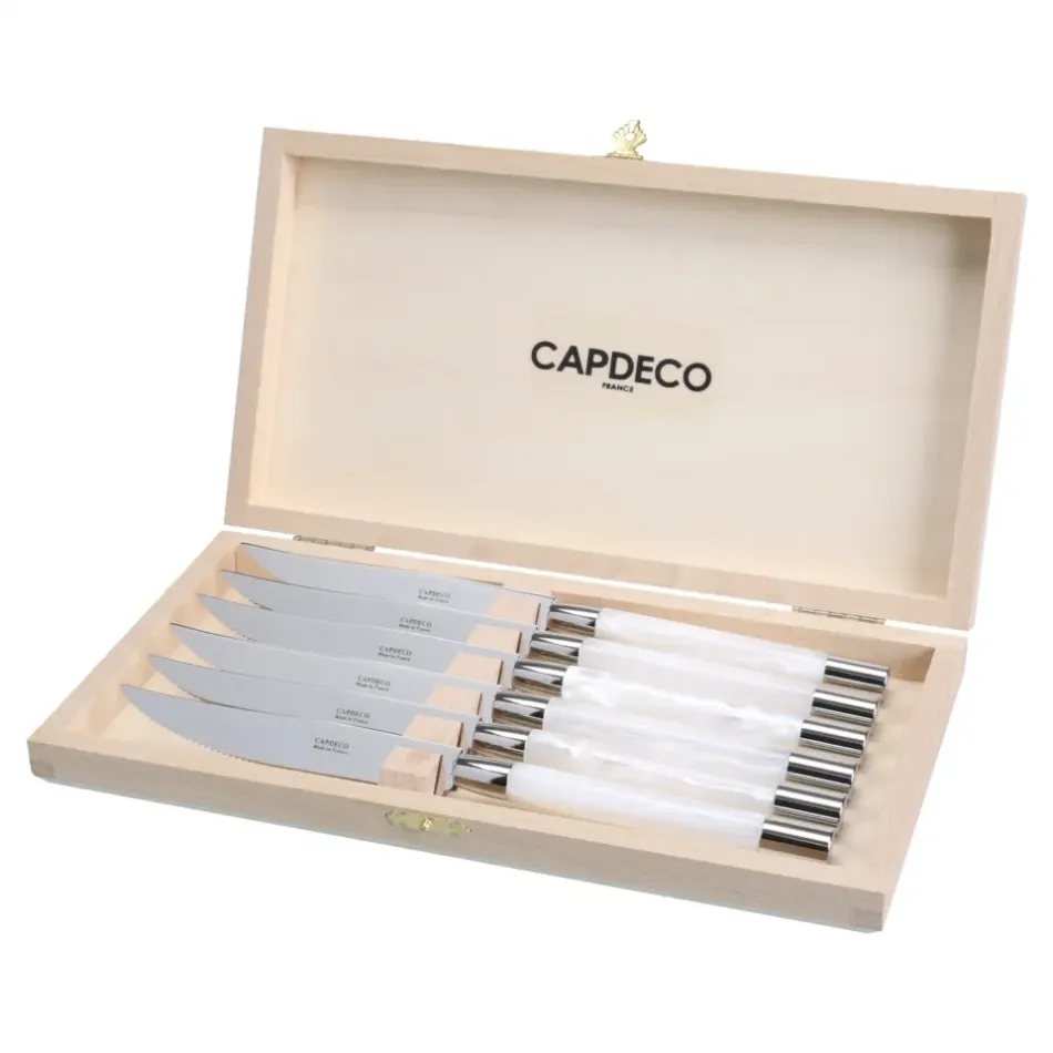 Conty White Box Of 6 Steak Knives