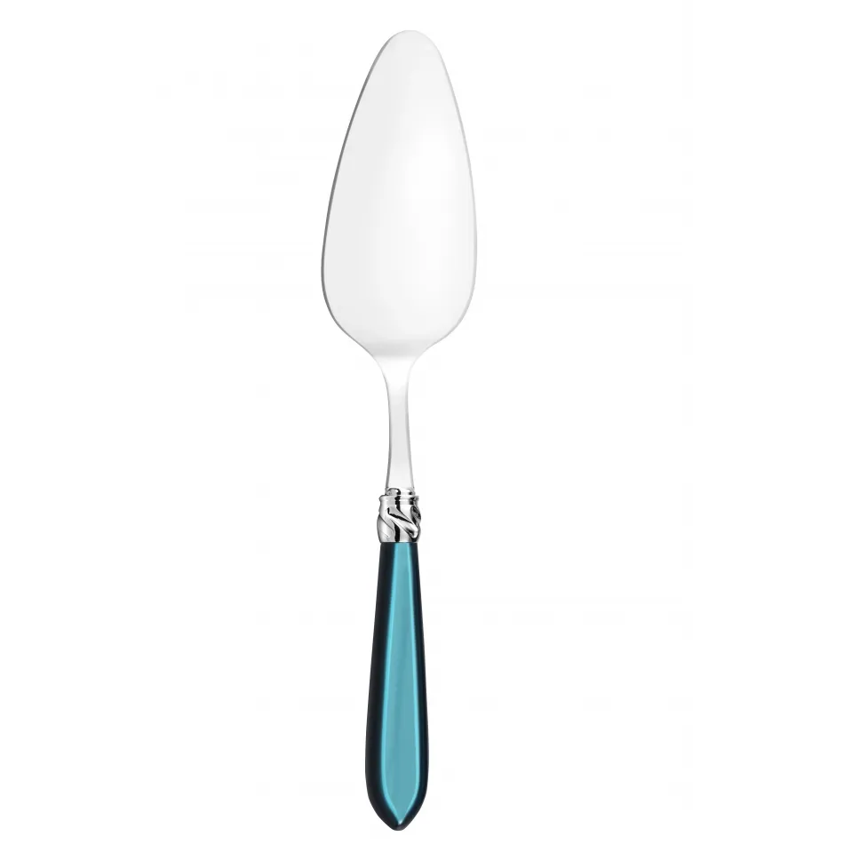 Diana Teal Cake Server