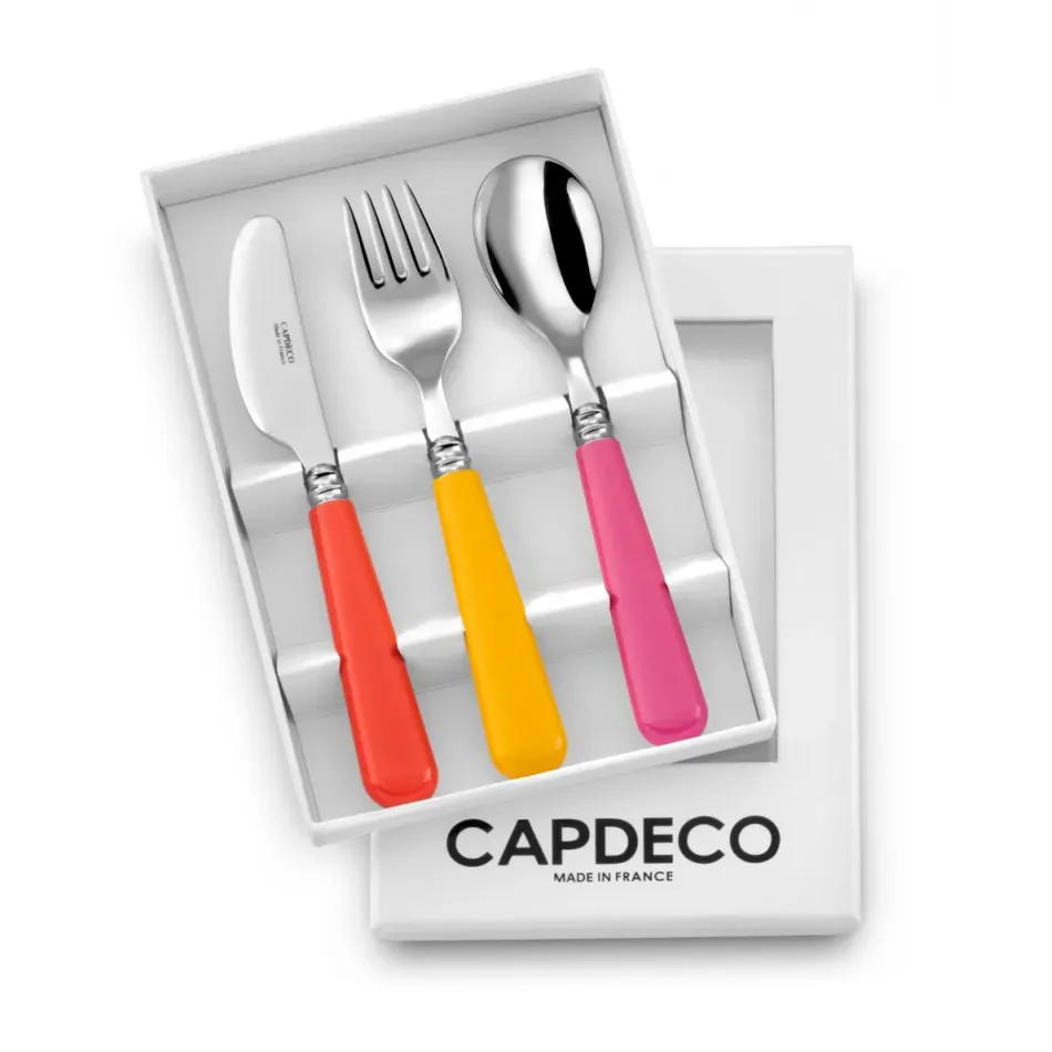 Helios Kids Orange/Sunflower/Fuchsia 3 Piece Setting