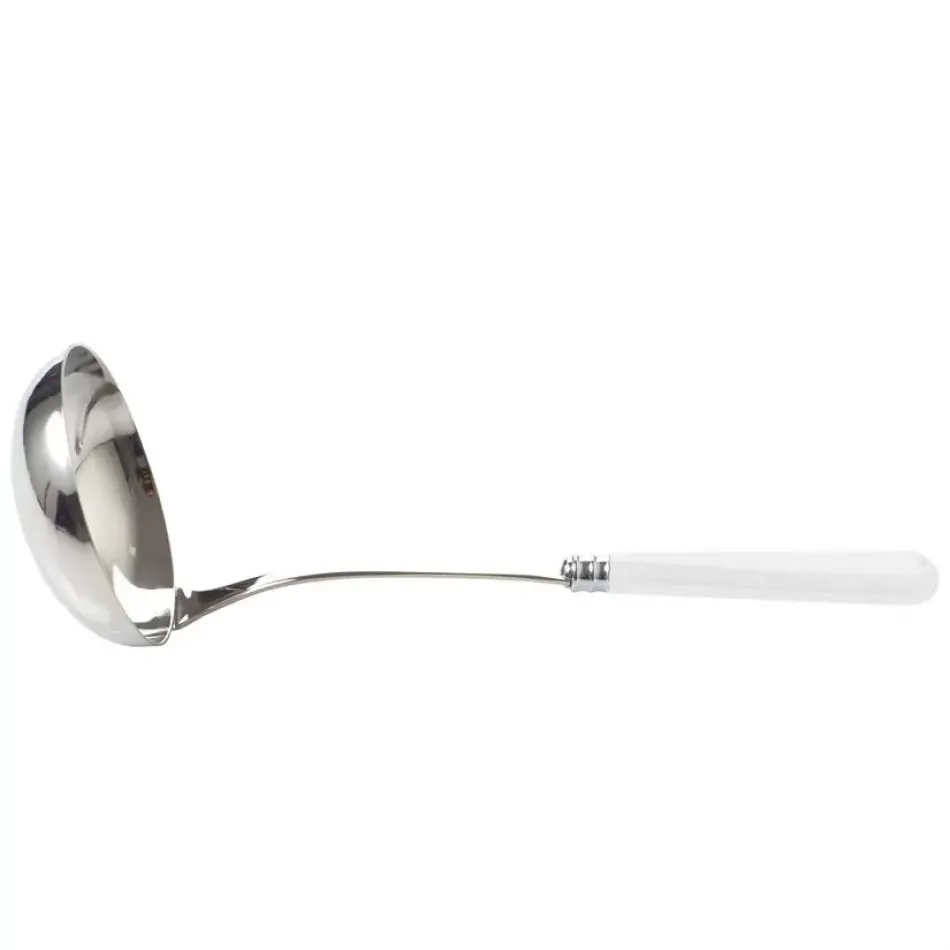 Helios White Soup Ladle