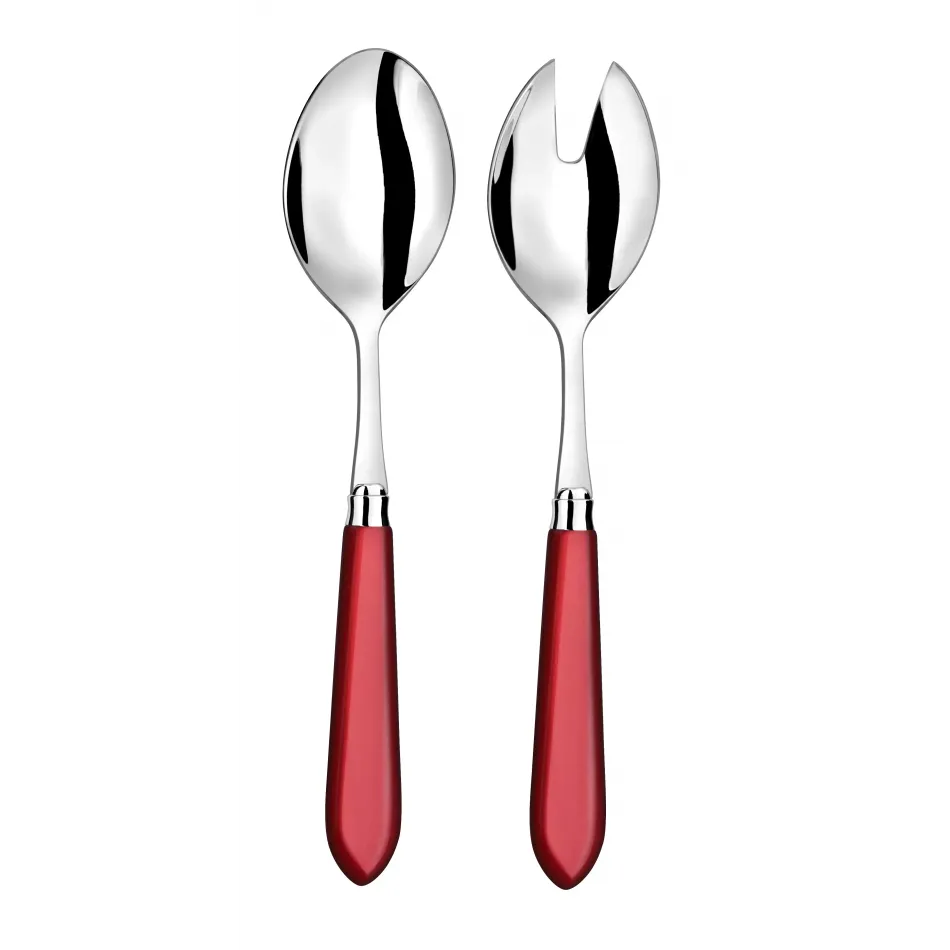 Omega Red Salad Serving Set