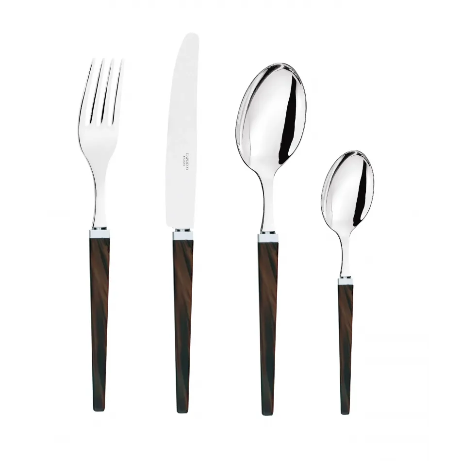 Quio Brown 5-Pc Place Setting