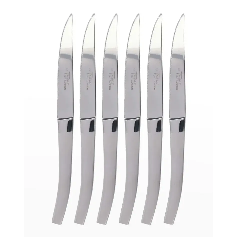 Le Thiers Shiny Handle Box Of 6 Steak Knives