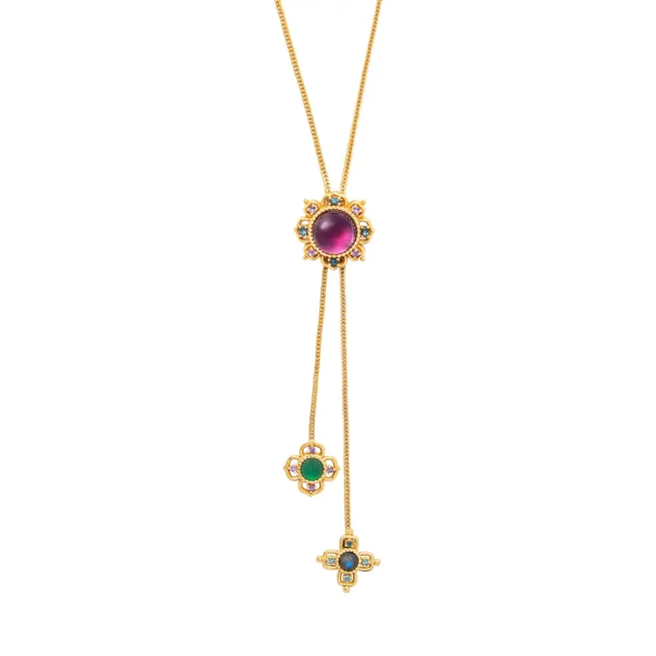 Contessa Multi Bolero Necklace 24"