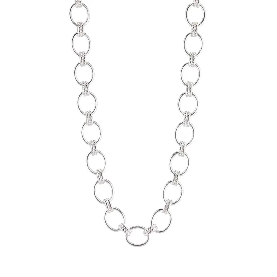 Cleopatra Silver Link Necklace