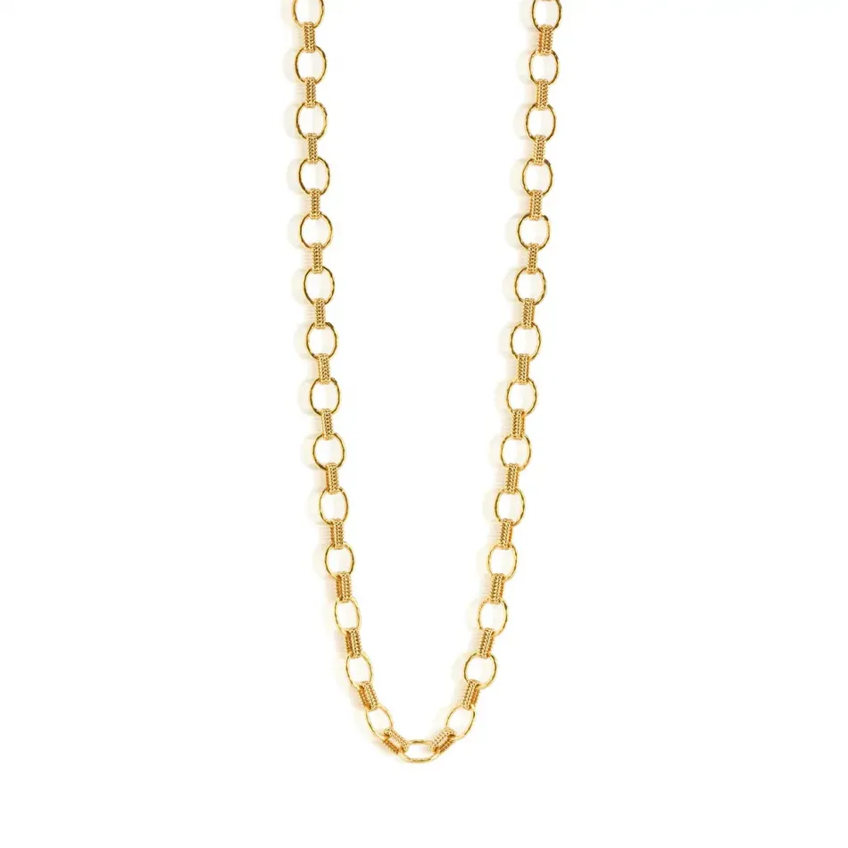 Cleopatra Gold Link Necklace