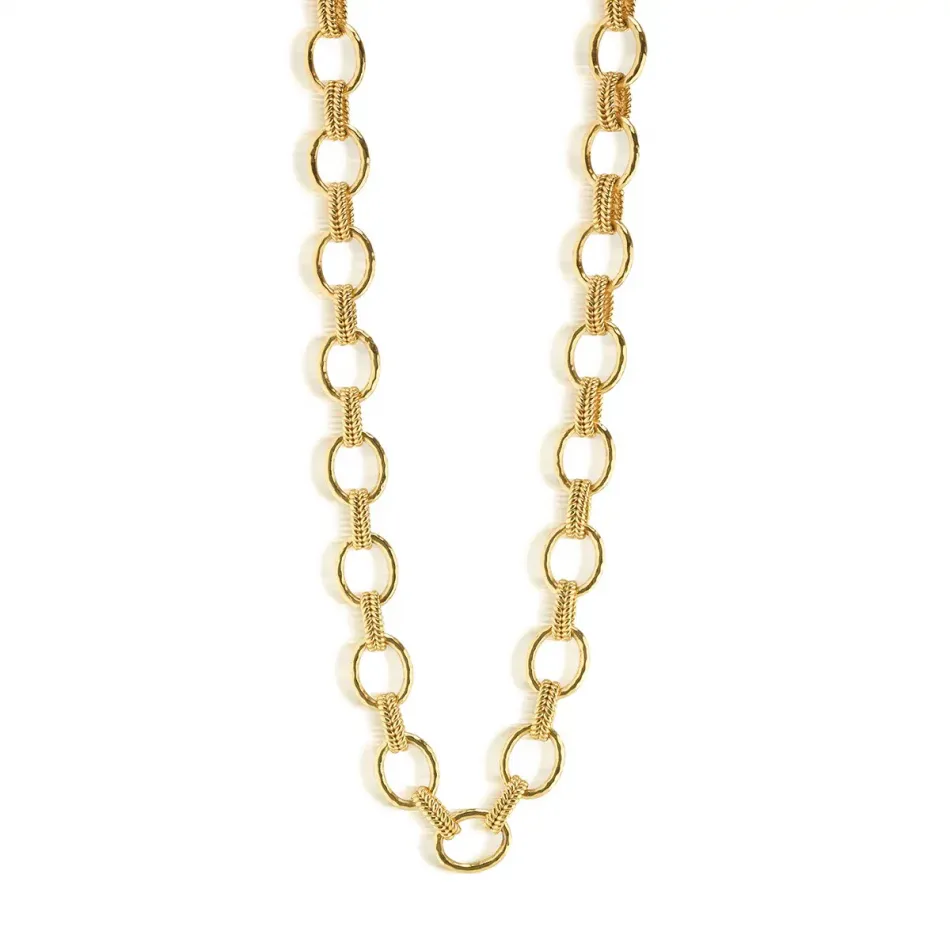 Cleopatra Regal Gold Link Necklace
