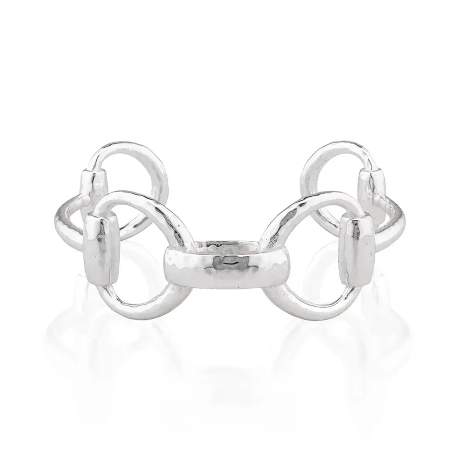 Equestrian Silver Snaffle Bit Cuff