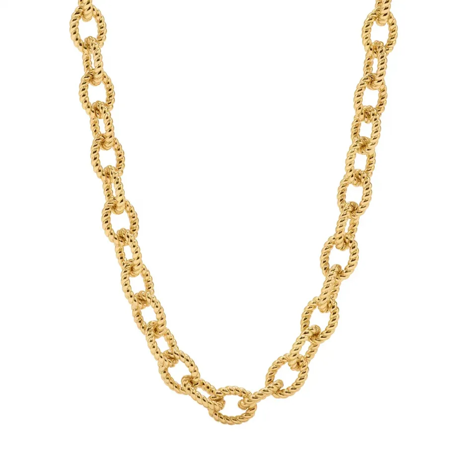 Victoria Gold Chain Necklace Small 18"