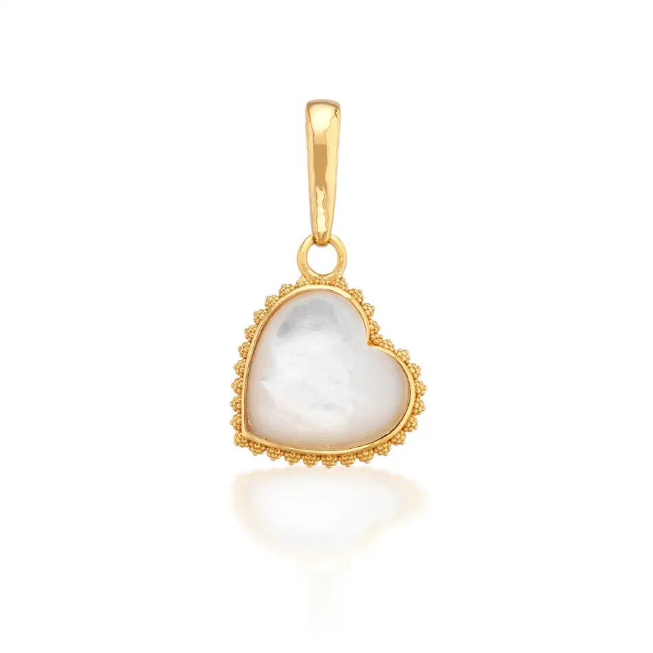 Love Gem Mother of Pearl Pendant Medium