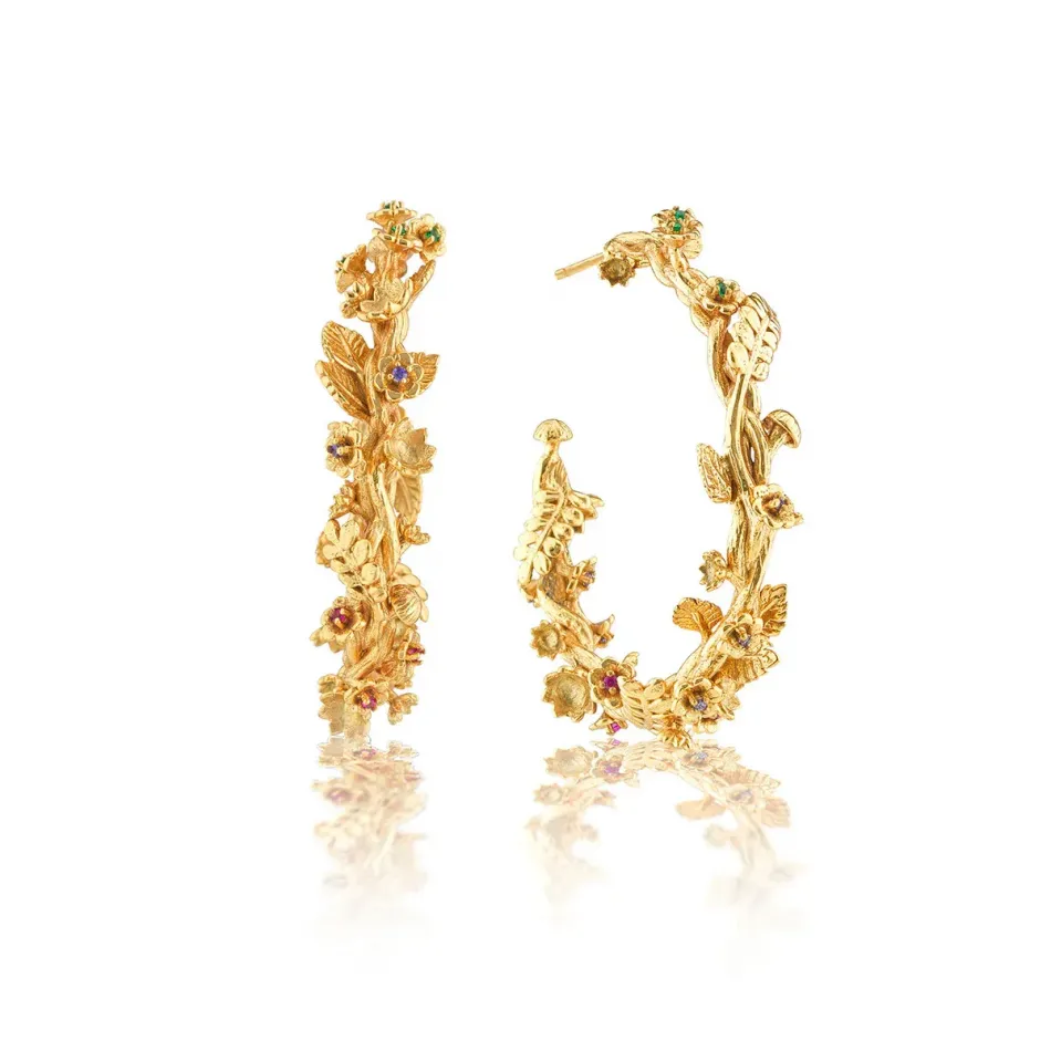 Meadow Gold Hoop Earrings