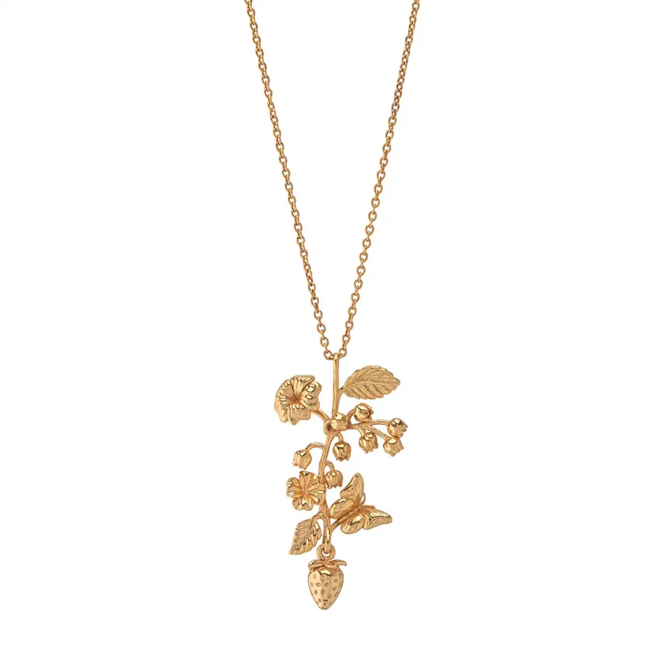 Meadow Bouquet Gold Charm Necklace 16"+2"