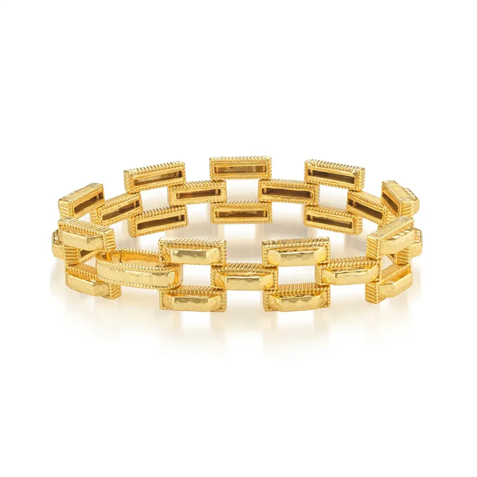 Pathway Gold Link Bracelet Petite 7.25"